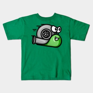 Turbo Snail - Green Spakle Kids T-Shirt